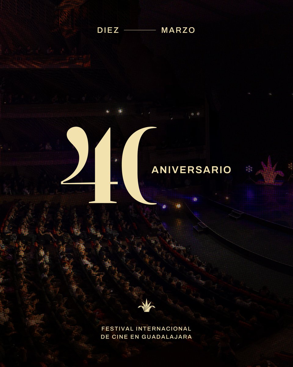 FICGoficial's tweet photo. ¡Hoy cumplimos 40 años! ✨

#UnDíaComoHoy de 1986 nació la Muestra de Cine Mexicano en Guadalajara 🎥 bajo la dirección del cineasta Jaime Humberto Hermosillo. 

🎉 Celebraremos la llegada al cuarto piso con una fiesta inolvidable del 6 al 14 de junio de 2025. #SaveTheDate https://t.co/0e16jvhOoD