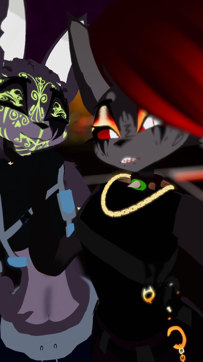 ClasIsArty's tweet image. My vrc, brother, and I are looking smexy.
Model made by Miz edited by Azu and textures made be me :p

Tags:
#helluvabossoc #helluvaoc #hellhoundoc #Loonaoc #vrchat #vrchatmodel #privatemodel