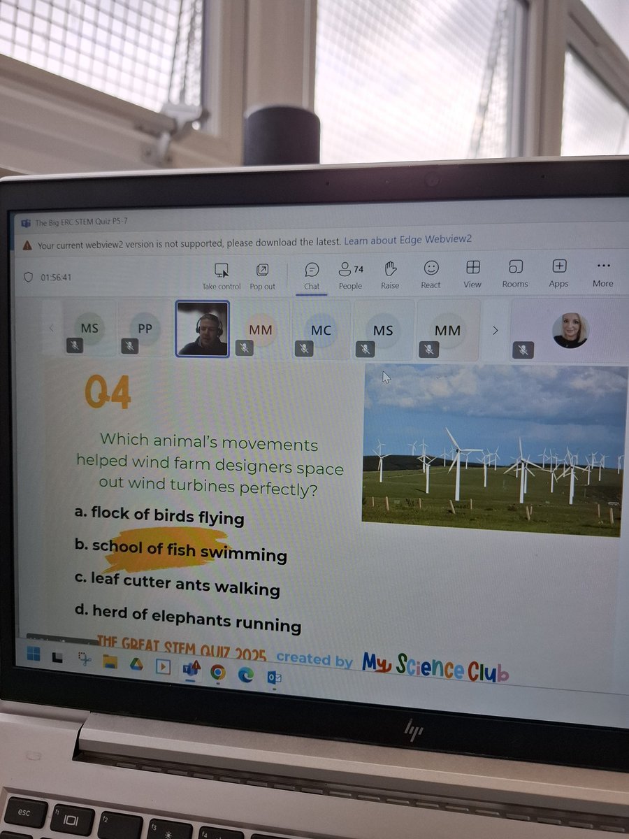 ERC_STEM's tweet photo. Over 2000 learners across East Renfrewshire engaged in the 'Big ERC STEM Quiz' online this afternoon- a fantastic start to our 'Spotlight on STEM Week'! Looking forward to announcing the winning team tomorrow! @Glazgow #BuildingERCsSTEMpire https://t.co/FJwldo7VLo