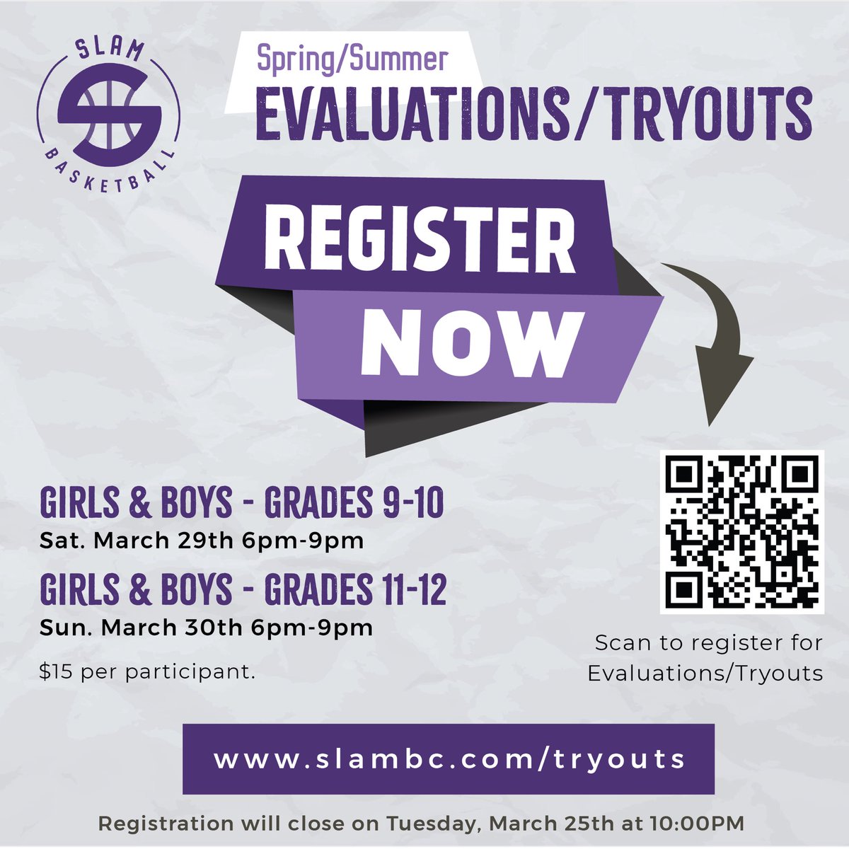 Join us for an action-packed Basketball Try-Out Weekend! 🏀🏆  

Grades 9-10
📍 Location: Chester E. Peters Recreation Complex (KSU Rec)
📅 Date: Sat. March 29th
🕒 6-9PM

Grades 11-12
📍 Location: Chester E. Peters Recreation Complex (KSU Rec)
📅 Date: Sun. March 30th
🕒 6-9PM