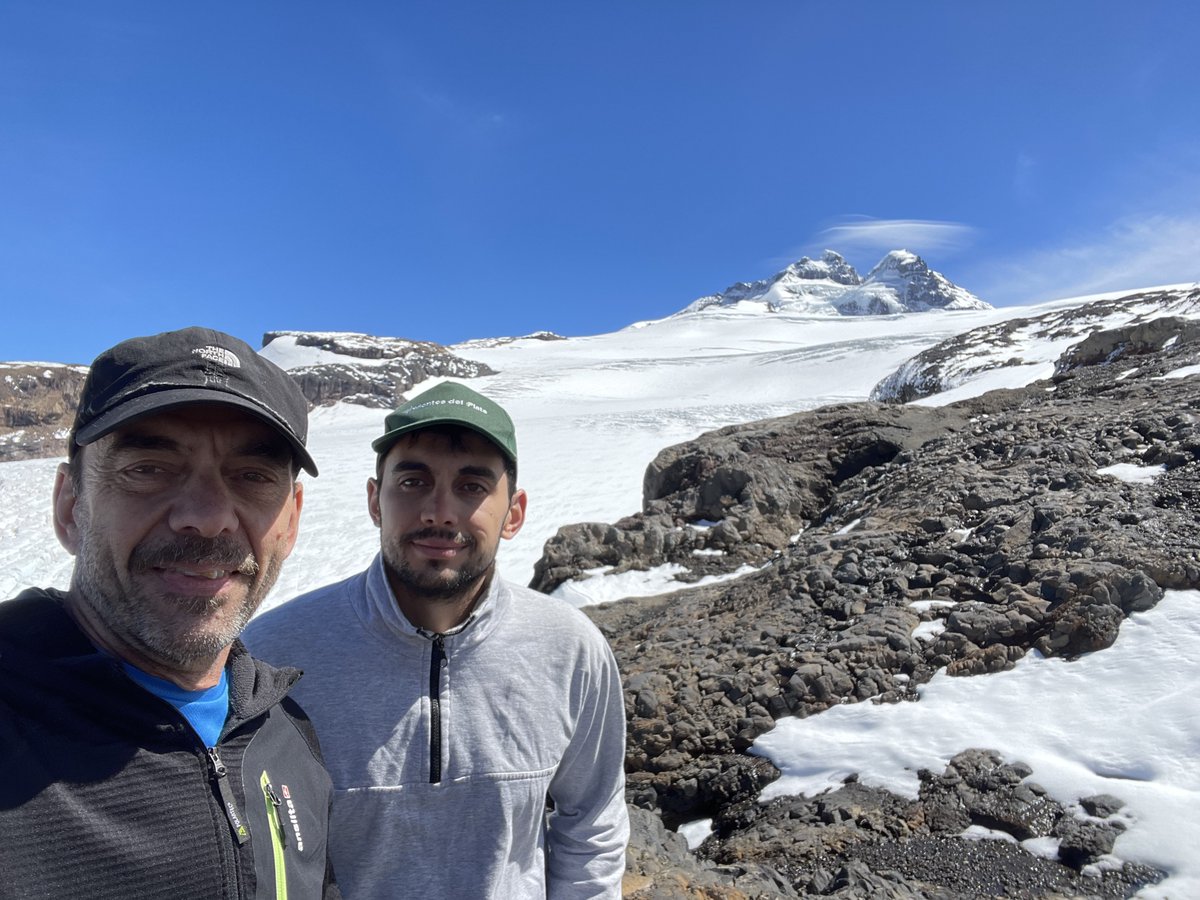 With my middle son, walking up Monte Tronador (1890 Mts)!
