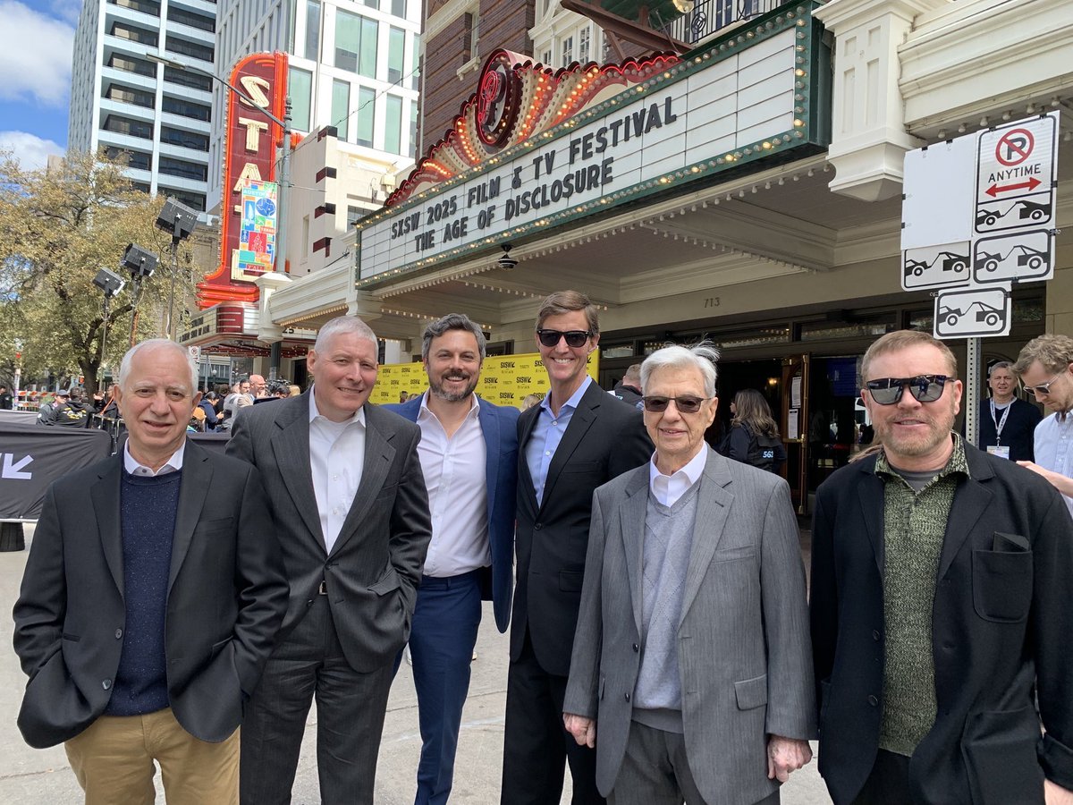 Epic day yesterday day with these titans of #UAP disclosure at the premiere of “The Age of Disclosure” at #SXSW
