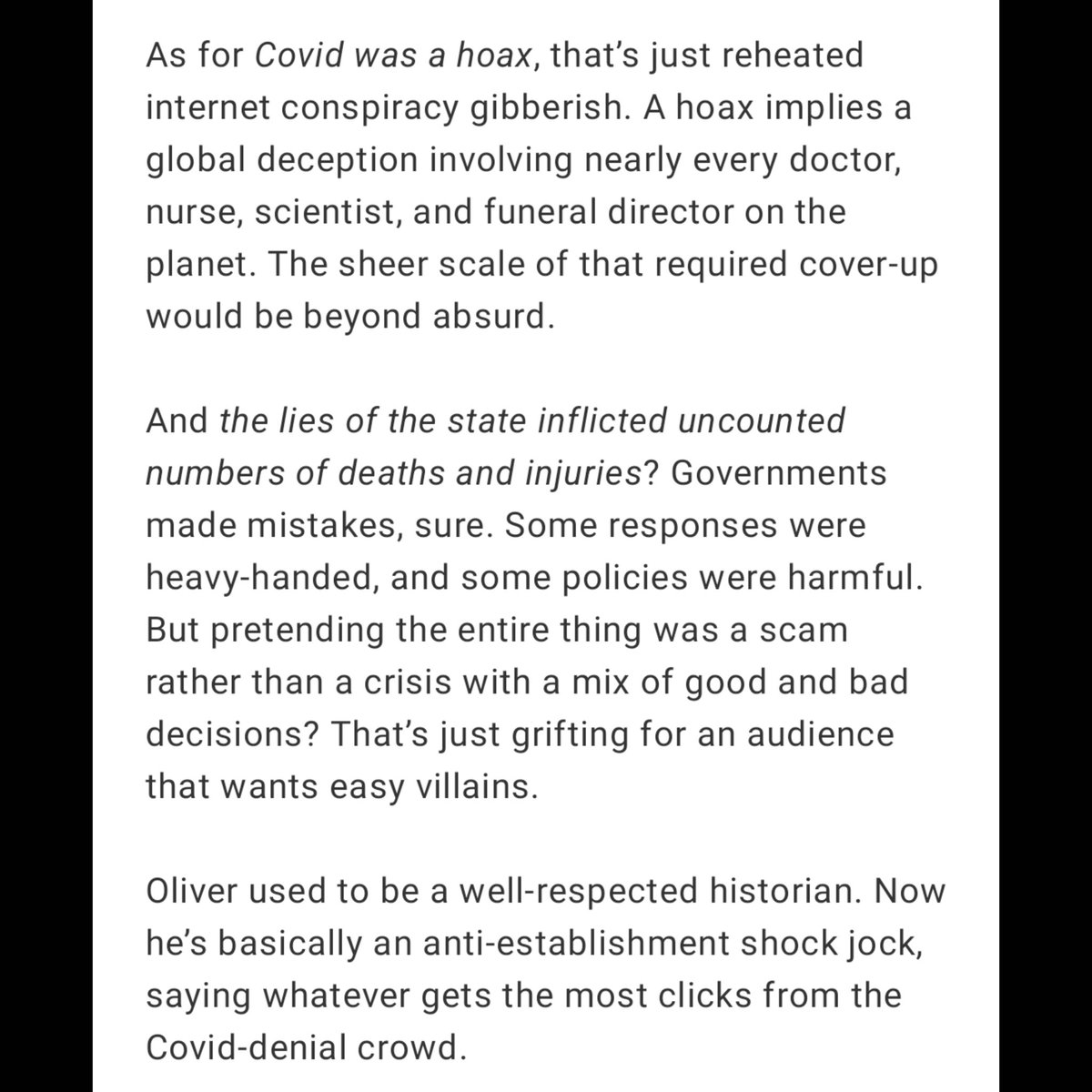 Look Neil <a href="/thecoastguy/">Neil Oliver</a>, all we did was feed your words into Chat GPT and this is what came out... "Shite" . Don't blame us!🤷