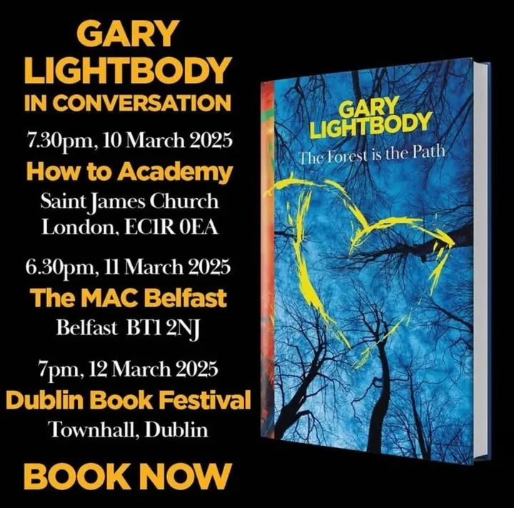 snowpatrolnews's tweet photo. Os eventos do @garysnowpatrol, falando sobre o livro 'The Forest Is The Path', acontecem a partir de hoje
O livro será lançado dia 13 de Março
•
The events, that Gary will be attending, talking about the book #TheForestIsThePath, start today
The book will be out on March 13th https://t.co/Bp31pxmay1