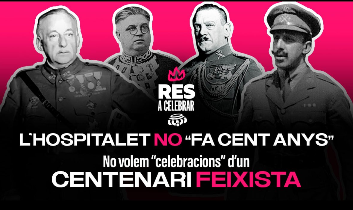 rpinolb's tweet photo. Quin paripè!! De què fa l’H cent anys? Cent anys d’un règim dictatorial, i tant!! Un  títol de ciutat atorgat com a instrument de propaganda!! @LHAjuntament perquè no expliques la veritat? https://t.co/Lz4zv1VkJu