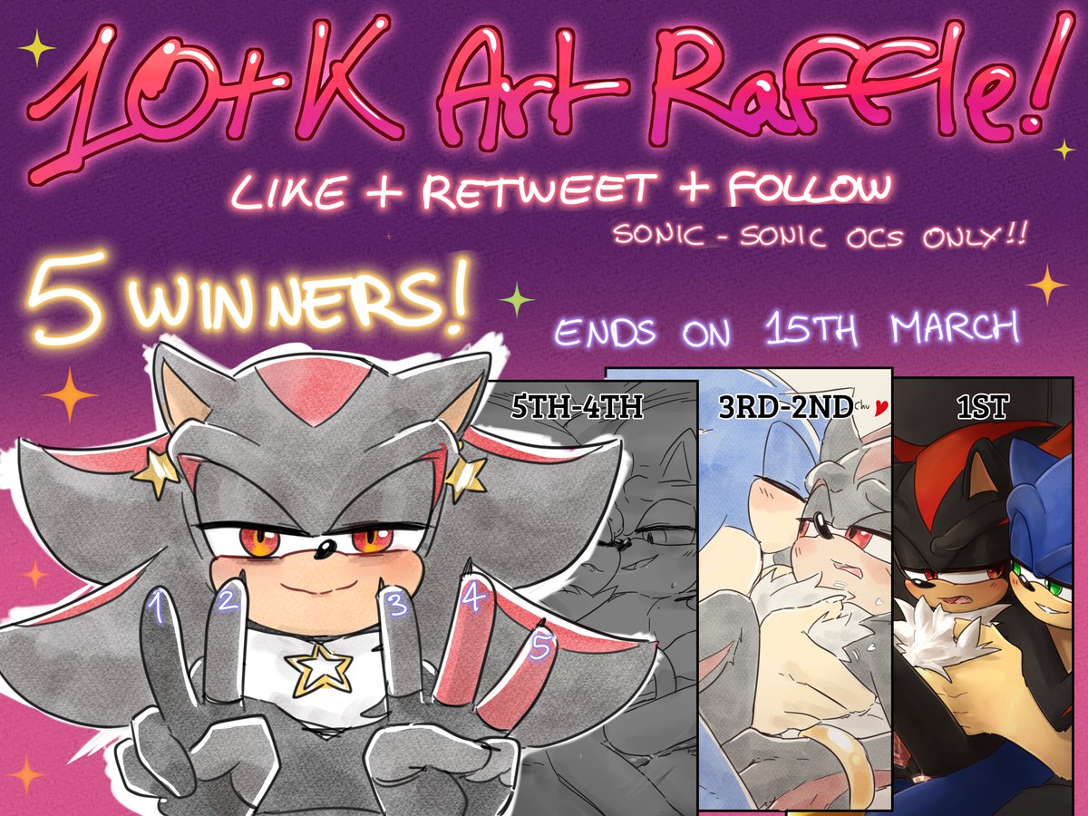 ART RAFFLE!
5 WINNERS
Rules are simple:
-LIKE
-RETWEET
-FOLLOW

ENDS ON 15TH OF MARCH