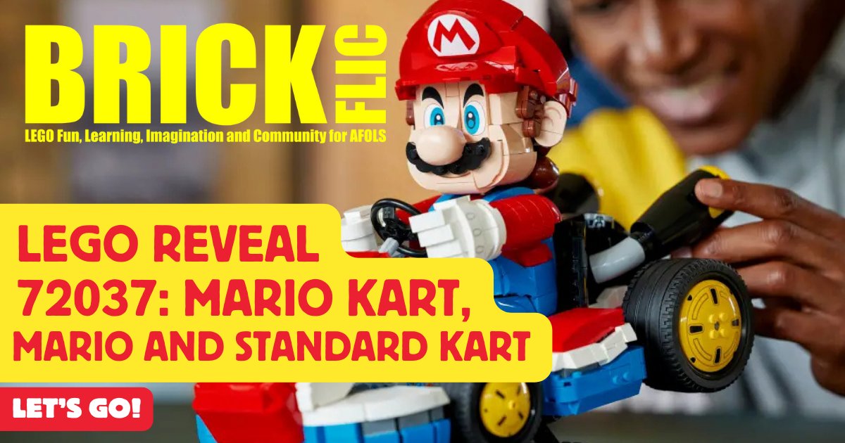 The LEGO Group has officially announced the release of LEGO Mario Kart 72037: Mario and Standard Kart, now available for pre-order and qualifies for the Mario Day double LEGO Insider points offer (until 11th March 2025).

brickflic.com/2025/03/10/leg…

#LEGO #NewLEGO #mariokart