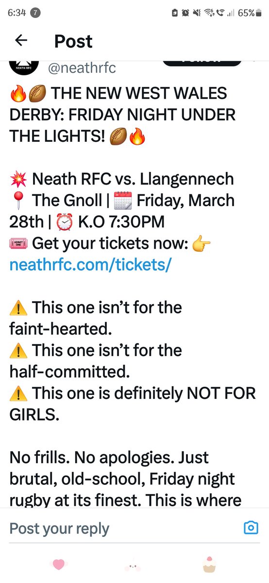 sambfpod's tweet photo. You can delete your post all you want @neathrfc  but one thing us girls are good at it keeping receipts ..... #neathrfc #yesitsforgirls  #rugbyforeveryone https://t.co/lgTpIz5AC7