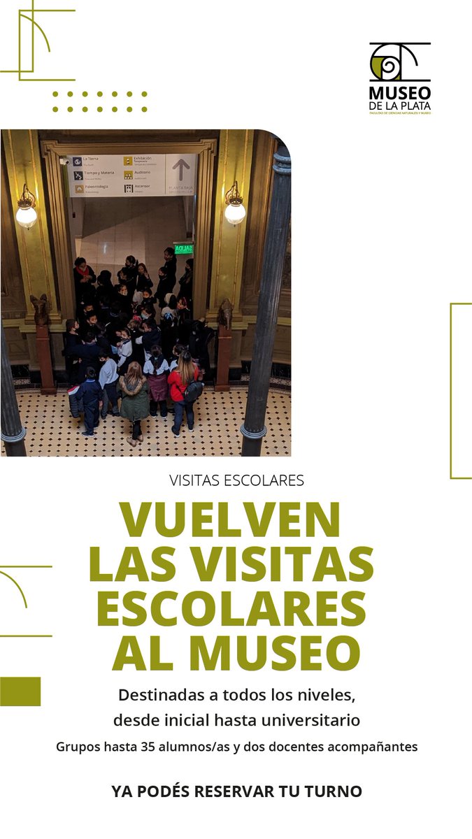 Vuelven las visitas escolares al museo
museo.fcnym.unlp.edu.ar/home/las-escue…