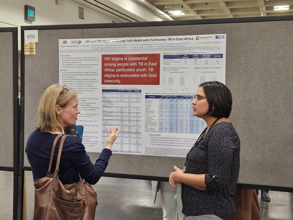 Samir Gupta, MD (@drsamirkgupta) on Twitter photo IU ID Med/Peds fellow, Dr. Kirsten Prabhudas-Strycker, doing a great job answering tough questions at her TB-stigma research poster at CROI 2025. <a href="/IUIDfellowship/">Indiana University Infectious Diseases Fellowship</a> <a href="/IUSMDeptMed/">IU School of Medicine Department of Medicine</a> IU ID Med/Peds fellow, Dr. Kirsten Prabhudas-Strycker, doing a great job answering tough questions at her TB-stigma research poster at CROI 2025. <a href="/IUIDfellowship/">Indiana University Infectious Diseases Fellowship</a> <a href="/IUSMDeptMed/">IU School of Medicine Department of Medicine</a>