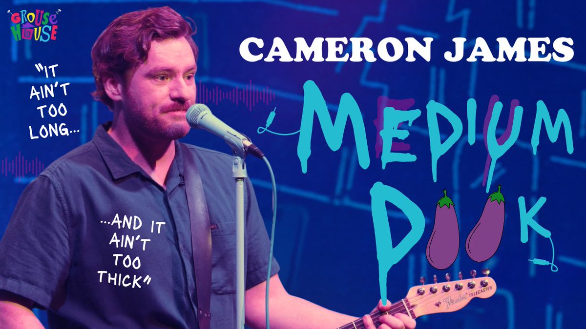 “It ain’t too long and it ain’t too thick”

Check out this clip from Cameron James’ new special ‘Bangers’ out now on Grouse House - youtu.be/BBAzGm2Hz44?fe…
