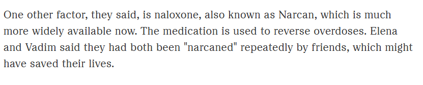 Ken Trogdon (@kentrogdon_) on Twitter photo .<a href="/BrianMannADK/">Brian Mann</a> reports for NPR that all states have seen a reduction in fentanyl deaths. Experts credit the wide availability of naloxone, in part, for the reduction. The fight is not over! State abatement commissions need to continue to make naloxone widely available. .<a href="/BrianMannADK/">Brian Mann</a> reports for NPR that all states have seen a reduction in fentanyl deaths. Experts credit the wide availability of naloxone, in part, for the reduction. The fight is not over! State abatement commissions need to continue to make naloxone widely available.