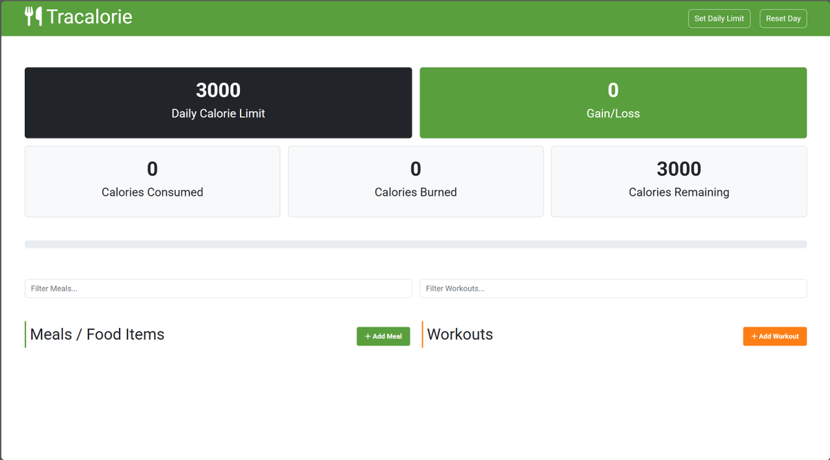 I’m excited to share one of my javascript projects, Tracalorie, a web app that helps users manage their fitness and nutrition goals with ease.Have a look at it and let me know if you have any suggestions.
Link:tra-calorie-app.netlify.app
#HTML #CSS #JavaScript