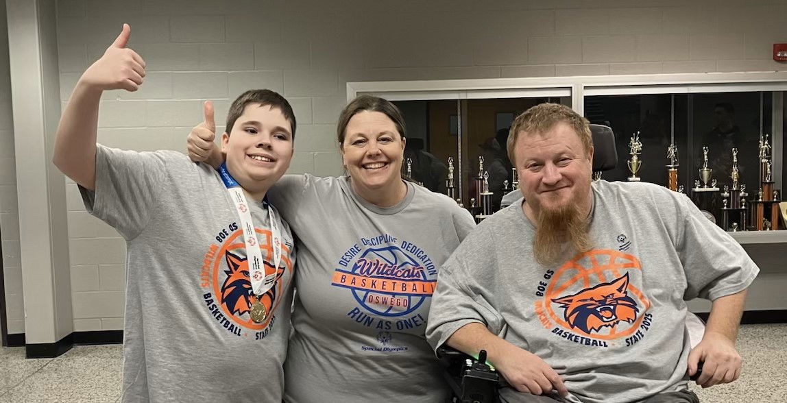 Pathways308's tweet photo. What an exciting weekend for our Special Olympics basketball athletes! The Wildcats Junior team took home silver and the Wildcats Silver team placed fourth. Andrew Bjes earned a gold in Skills and Emmet Hulak received a participation award in Skills. Congratulations! https://t.co/CVRkMC8ssd