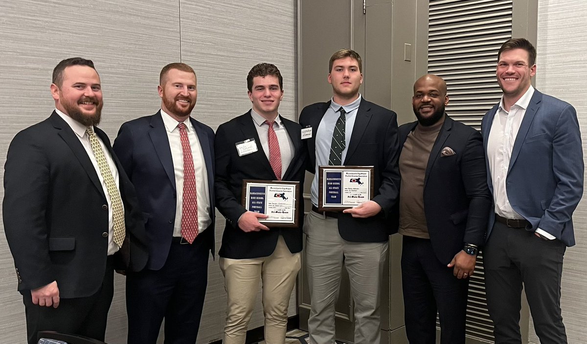 Loved celebrating with Kaelan Chudzinski, Marky Walbridge, their families, and my fellow coaches at the Super 26 All State Team banquet last night. Awesome recognition for these two!!