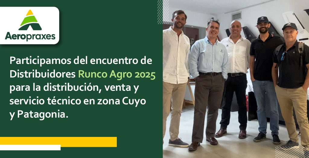 👉🏽El día jueves 6 de marzo tuvimos el agrado de asistir a la reunión de Distribuidores Runco Agro 2025 en CABA, para oficializar la venta y distribución desde Aeropraxes, de productos de primera calidad de nuestros aliados y amigos, en toda la zona de Cuyo y Patagonia.