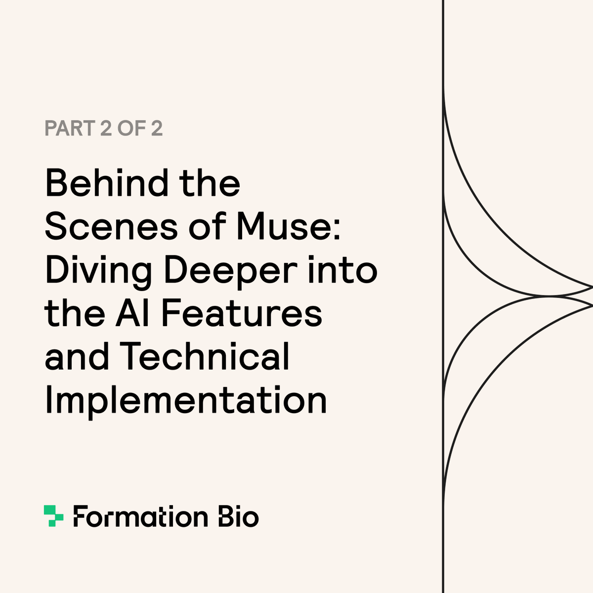 Check out Part 2 of our blog series that goes "behind the scenes" of Muse, our GenAI-powered recruitment tool that streamlines patient recruitment for clinical trials. formation.bio/blog/behind-th…