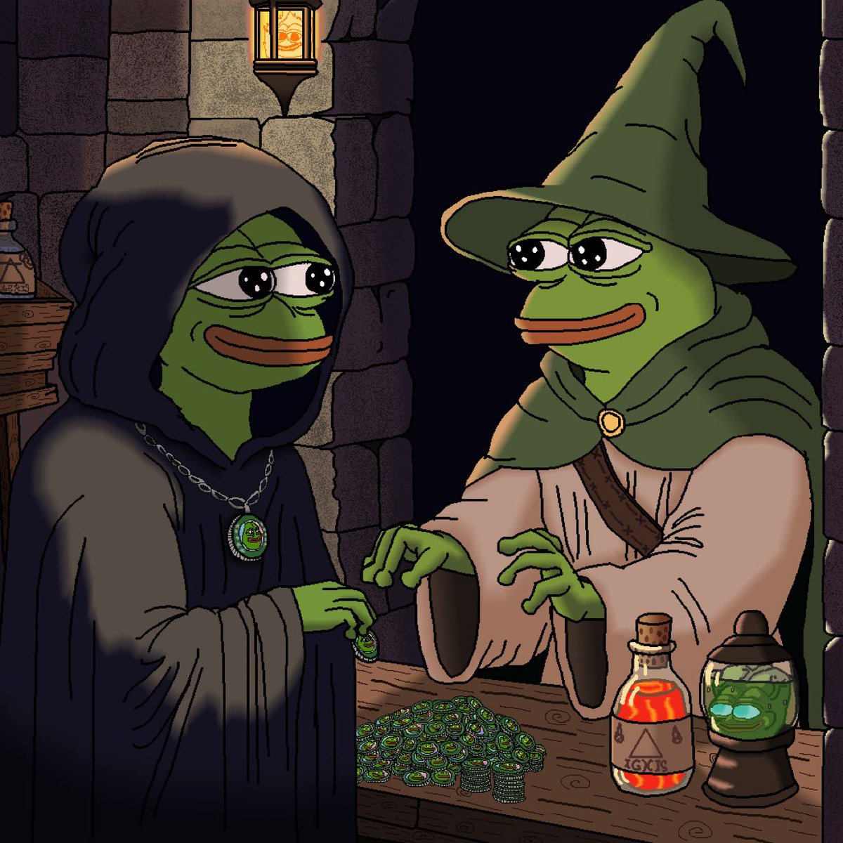Rare PepeCoin merchants 🐸

Art: @emiliaartemisia 🎨
