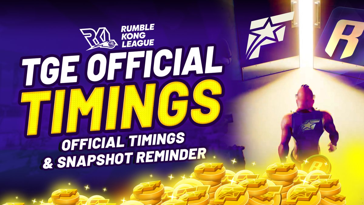Rumble Kong League (@rumblekongs) on Twitter photo ๐ขย $FAME TGE โ Official Timings & Snapshot Reminder
As we approach the highly anticipated <a href="/fametoken/">FAME Network</a> Generation Event (TGE), here are the key times you need to know for March 11th ๐ฅ
Let's jump in ๐๐งต ๐ขย $FAME TGE โ Official Timings & Snapshot Reminder
As we approach the highly anticipated <a href="/fametoken/">FAME Network</a> Generation Event (TGE), here are the key times you need to know for March 11th ๐ฅ
Let's jump in ๐๐งต