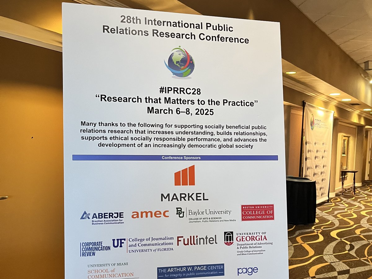 📢 BGSU at IPRRC 2025! 🎉

The 28th International Public Relations Research Conference (#IPRRC), led by Professor Sean Williams, brings together top scholars to explore the PR Profession.” BGSU was represented

#BGSU #IPRRC2025 #PublicRelations #PRResearch #AIinPR #FalconProud 🦅