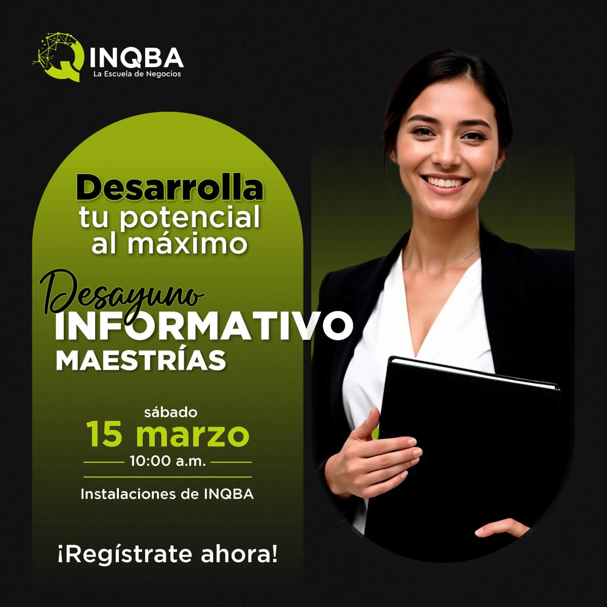🚀 Un desayuno que puede cambiar tu futuro ☕🎓

Descubre cómo una maestría en INQBA puede impulsar tu carrera y abrir nuevas oportunidades.

📊 Conoce nuestros programas de posgrado
🤝 Conéctate con expertos y profesionales
📍 Reserva tu lugar aquí: 🔗 info.inqba.edu.mx/desayuno-infor…
