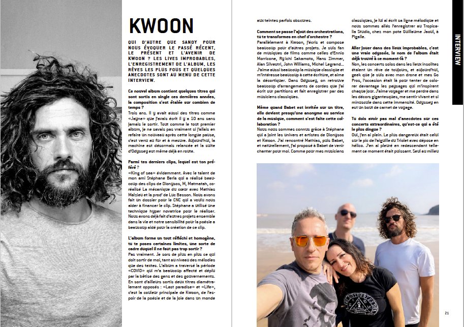 #WFENECMAG / N°64 : #INTERVIEW p.20 de <a href="/Kwoonmusic/">Kwoon</a> (<a href="/Klonosphere/">Klonosphere</a>) 
-&gt; w-fenec.org

#Kwoon #rock #postrock