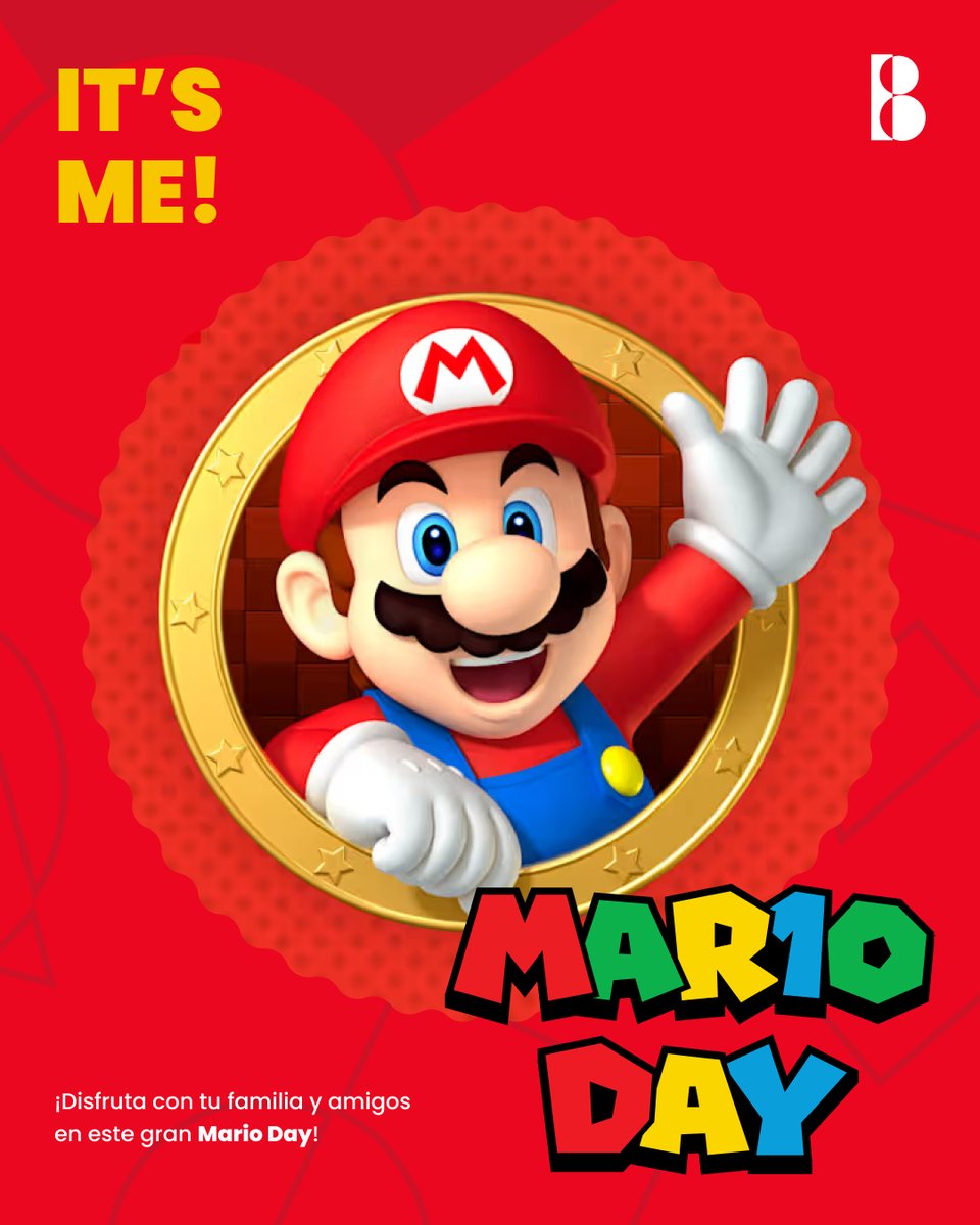 booleanmx's tweet photo. 🎮 Hoy es el Día de Mario Bros! 🍄

Cada 10 de marzo (MAR.10 = Mario) celebramos al fontanero más icónico de los videojuegos. Desde su debut en 1981 hasta hoy, Mario ha revolucionado la industria con innovación, nostalgia y aventuras épicas⭐
#MAR10Day #SuperMario #Gaming https://t.co/cEdqmJrdgw