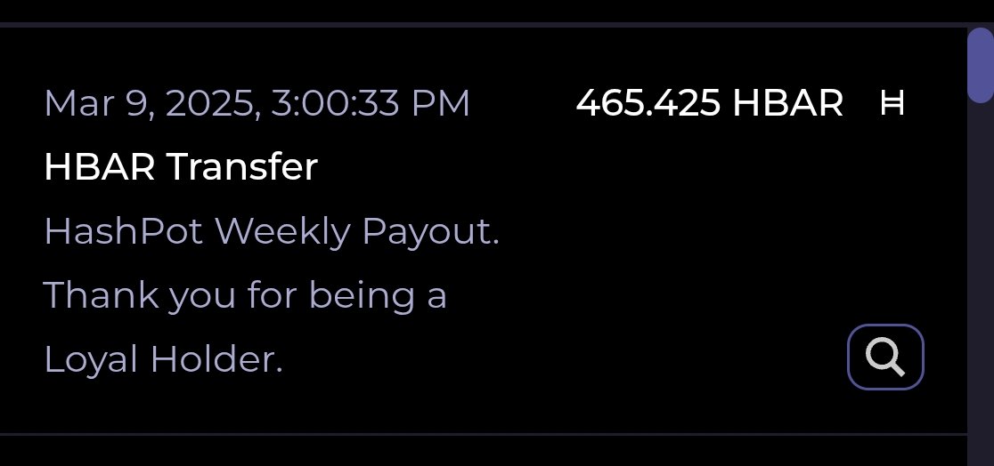 machine10101's tweet photo. This week's @hashpotxyz #NFT revenue payout!
I'm so glad I picked up those extra #HASHPOTS when I did..
#hbar #herdera #hashpots #weekly #revenue #payout
There are 3 more available floor price at 3,400 #hbar on @SentX_io https://t.co/UpSJQXJi6d