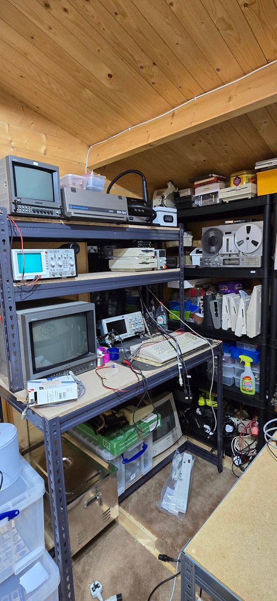 CommodoreLad's tweet photo. Shifting the ManCave about. It's great, until you start having to wire shit up again. Undoing 10 years of fuckwittery (by me) isn't the easiest task! Have a great week lovely people.
#commodorehospital #keepitcommodore #commodorerulez https://t.co/MnxMs1GYnx