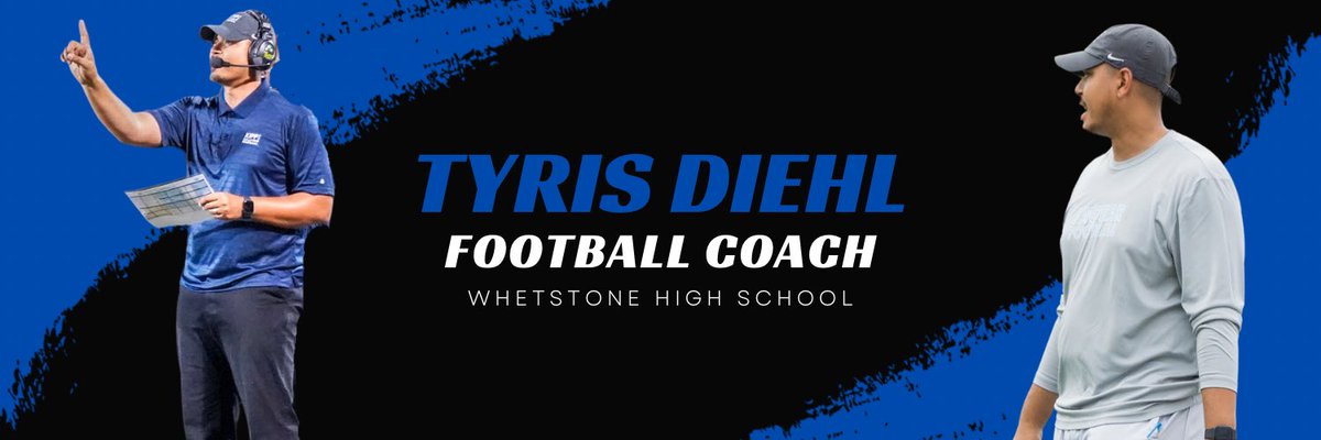 CoachTyrisDiehl's tweet photo. Excited to join Whetstone High School football coaching staff! Thank you @CoachOHightower &amp; @WHS_AthBoosters looking forward to working with these student-athletes and contributing to a winning culture. Time to get to work! #WhetstoneFootball #LockedIn https://t.co/KwmaeVlcWm