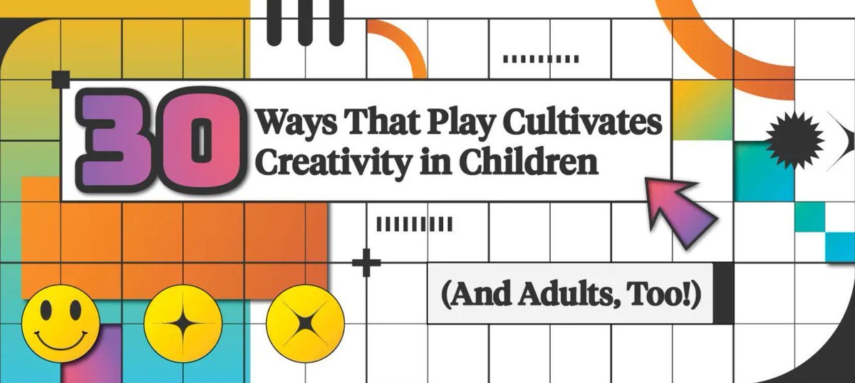 “Think of playtime as an innovation lab where tomorrow’s civilization is being actively designed.” — @jordosh 

30 ways that play cultivates creativity in children (and grown-ups, too!): buff.ly/6ZjnpaB 

#Playmatters #Creativity #MondayMotivation