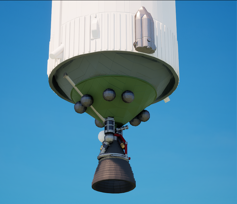 dhagrow00's tweet image. here is my brickadia nextfest demo project: the saturn V's S-IVB stage! i'll get to the rest once the game goes into early access i suppose