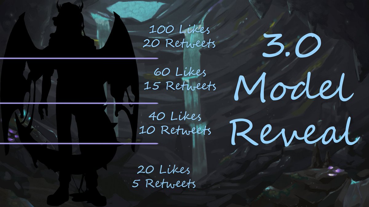 SO MY 3.0 MODEL DEBUTE IS NEXT MONTH ON APRIL 1st!
So to get people hyped I thought I'd do a model reveal thing, since I never did this before with my 2.0!