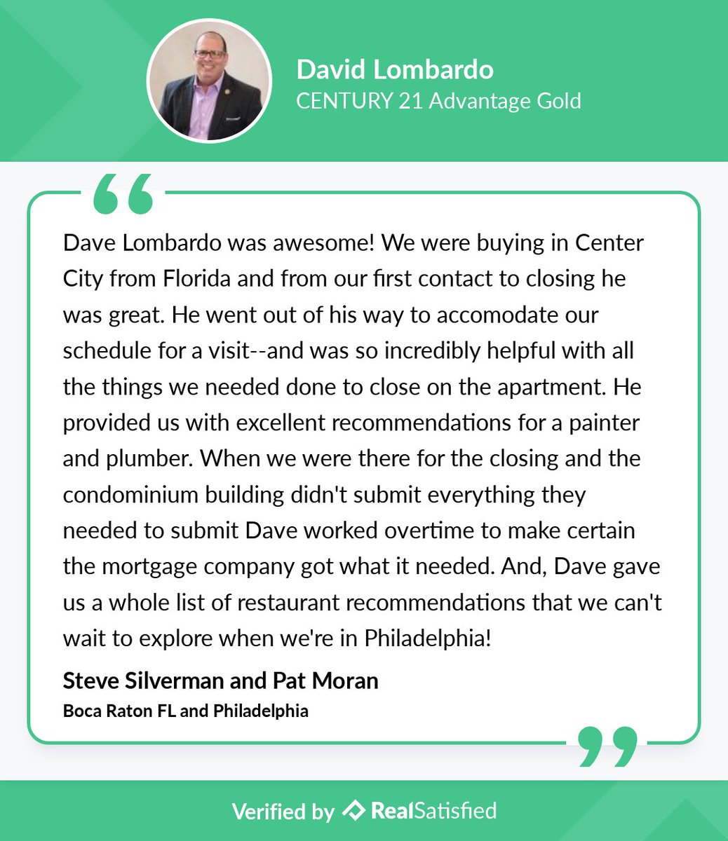 My face hurts from smiling about this recommendation. :) realsatisfied.com/David-Lombardo via <a href="/realsatisfied/">RealSatisfied</a>