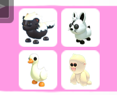 LF THESE ADOPT ME PETS!! offering robux, NYP! 
also open to look at ur inventories and offer for anything else :3

willing to go first if youve got decent proofs!

#adoptme #robux