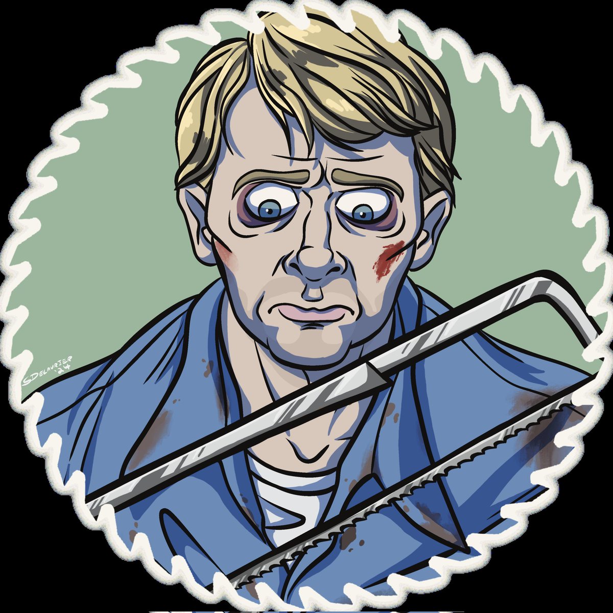 StarredDemation's tweet photo. Everyone's lovable apprentices, plus Hoffman's favourite punching bag! #saw https://t.co/8IPwRtzYWn