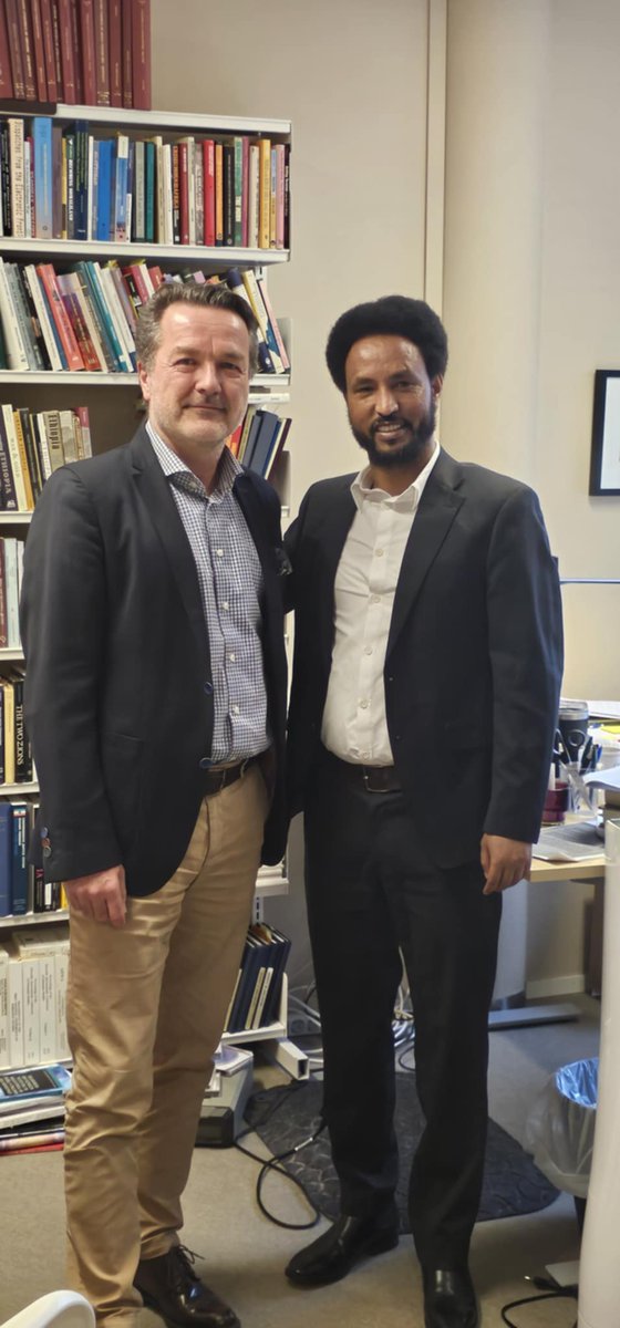 I am so grateful to Dr. Kjetil Tronvoll <a href="/KjetilTronvoll/">Kjetil Tronvoll</a> for the insightful discussion on the #BlueRevolution struggle for peace and justice in Eritrea. Thanks also for the book on Tigrinya culture, which reflects the rich tradition we are striving to preserve. Solidarity knows no