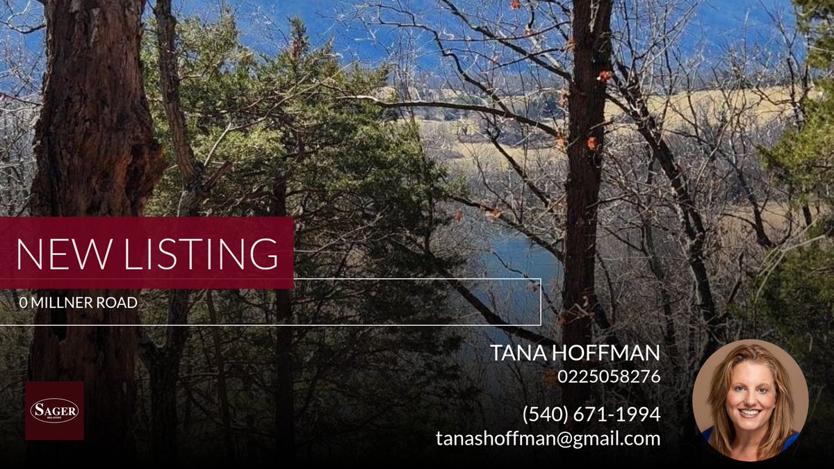 📍 New Listing 📍 Take a look at this fantastic new property that just hit the market located at 0 Millner Road in Strasburg. Reach out here or at (540) 671-1994 for more information

Licensed in VA
Sager Real Estate
111 E  King St... homeforsale.at/0_MILLNER_ROAD…