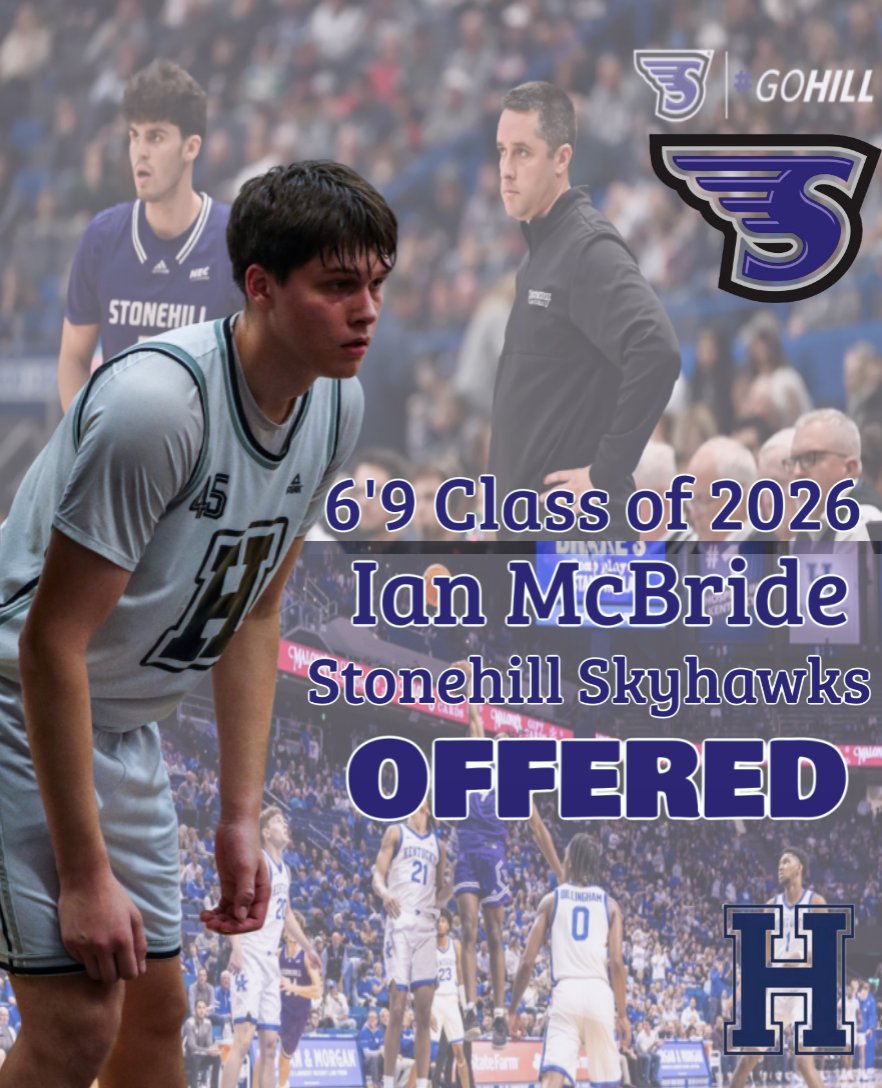 Blessed to receive a Division 1 offer from Stonehill Men's Basketball