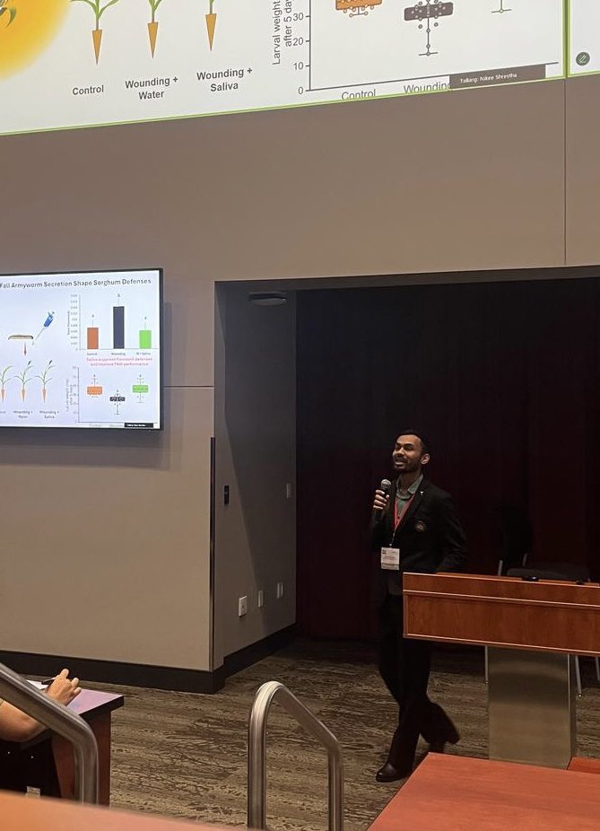 SanketS37059413's tweet image. I had a great opportunity to participate in the Nebraska Plant Science Symposium at UNL, where I presented my research work.
The highlight of the event? Winning second place in the flash talk competition! 🏆🎉
#PlantScience @UNLEntomology @UNLincoln