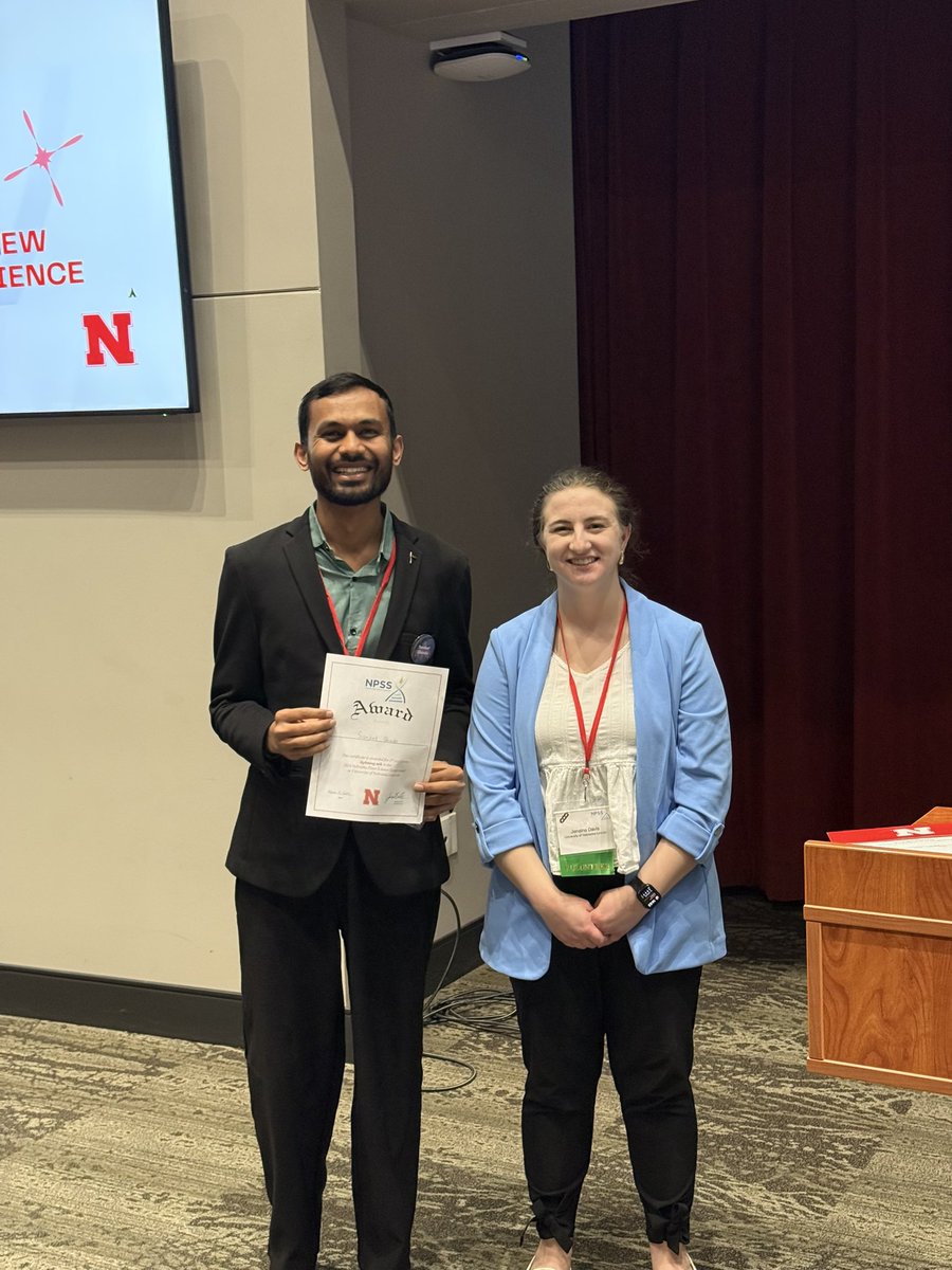 SanketS37059413's tweet image. I had a great opportunity to participate in the Nebraska Plant Science Symposium at UNL, where I presented my research work.
The highlight of the event? Winning second place in the flash talk competition! 🏆🎉
#PlantScience @UNLEntomology @UNLincoln