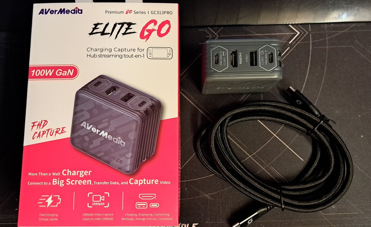 gaming_loft's tweet photo. Its here and unboxed. Thanks to @AVerMedia and @official_throne for choosing me and @Eeowna to win one each. Capture card and fast charger in one little box?? Wow cant wait to try this bad boy out! #compwinner https://t.co/9zS0CGEsfV