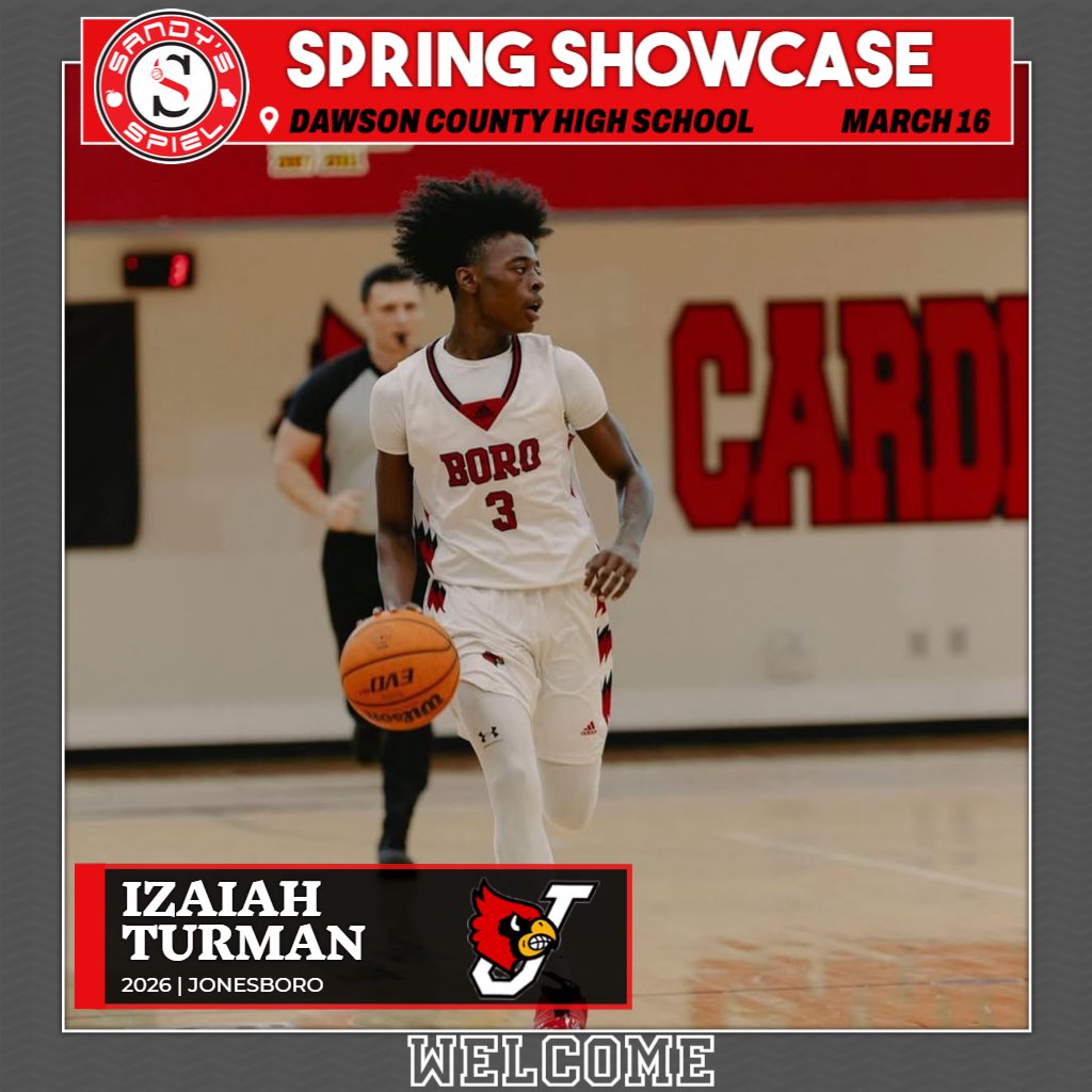 Sandy's Spiel (@sandysspiel) on Twitter photo Welcome 2026 6-0 G <a href="/izaiahturman3/">Izaiah Turman</a> (<a href="/jonesborohsath/">Jonesboro High School Athletics</a>) to the #SandysSpielSpringShowcase!
JOIN HIM: sandysspiel.redpodium.com/2025-sandys-sp… Welcome 2026 6-0 G <a href="/izaiahturman3/">Izaiah Turman</a> (<a href="/jonesborohsath/">Jonesboro High School Athletics</a>) to the #SandysSpielSpringShowcase!
JOIN HIM: sandysspiel.redpodium.com/2025-sandys-sp…