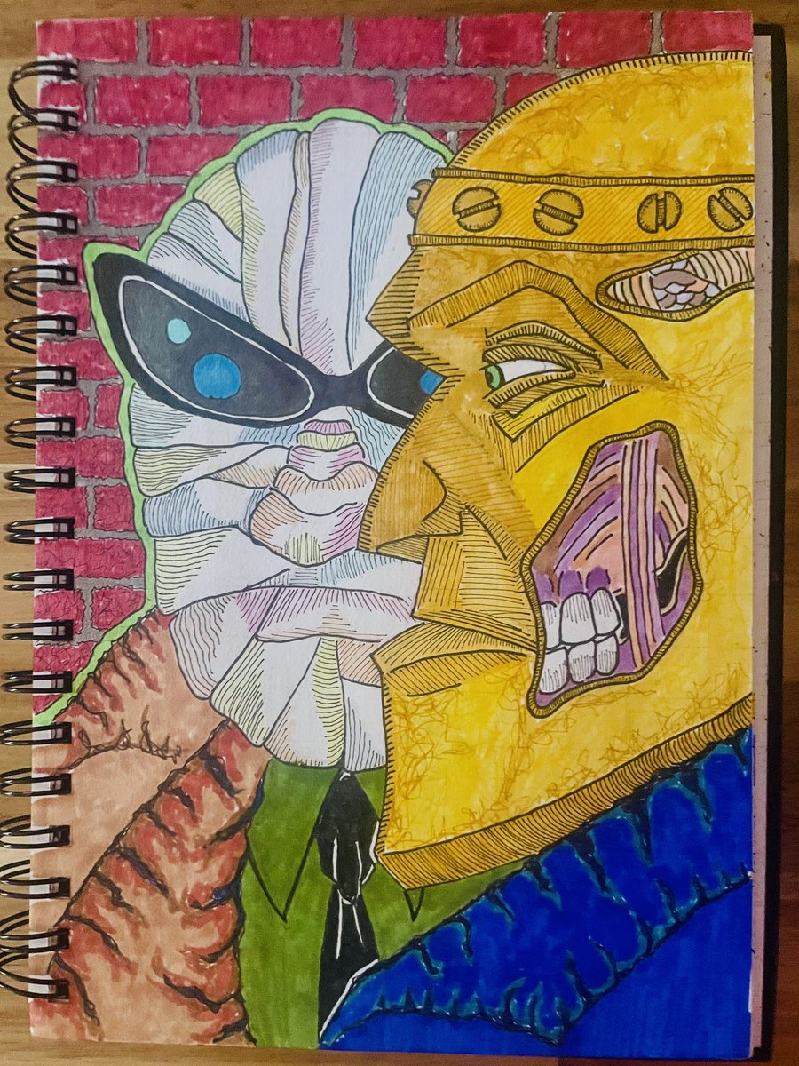 took a shot at old school #DoomPatrol from the #Vertigo era... Mad shouts to  <a href="/rhomzombus/">Richard Case</a> <a href="/grantmorrison/">Grant Morrison</a> &amp; Biz for one of my favorite books ever...!!!