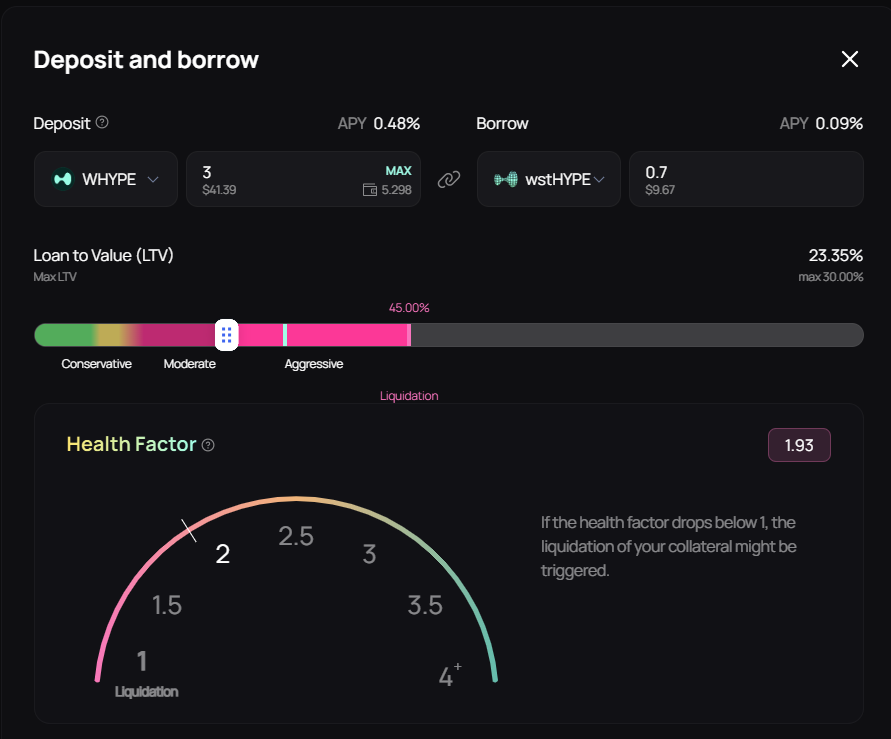 GU1LO's tweet photo. Market down, but farming stays ON! 🧑🌾
Tx #10: @HypurrFi lets you deposit $HYPE & borrow $WSTHYPE!
🔁 Loop it multiple times to maximize your points!
📈 Boost your APY on $HYPE, similar to @Looped_HYPE & $LHYPE
Keep stacking & optimizing! 🚀
#Hyperliquid #Hypio #HYPE https://t.co/vTEI1bHRIw