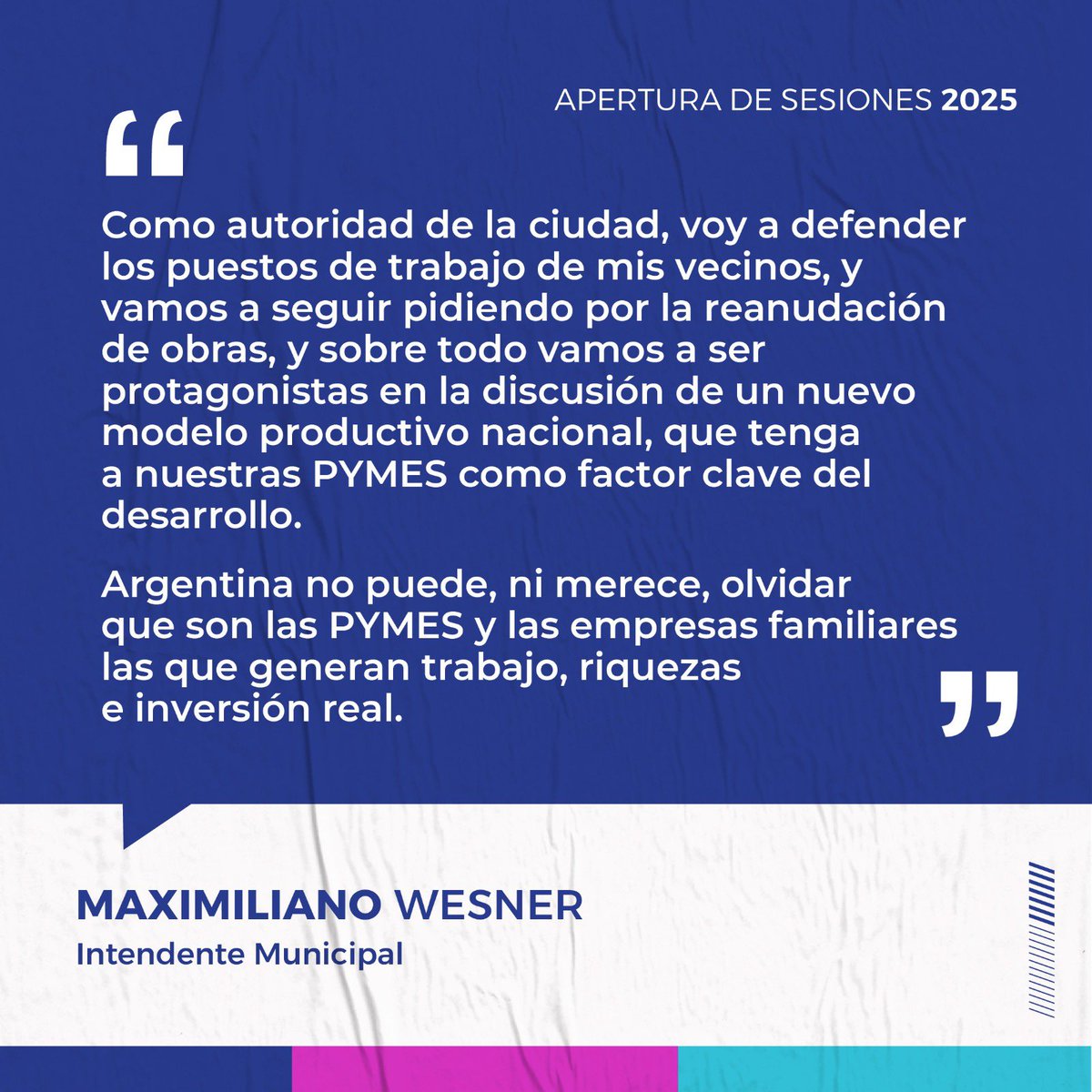 Apertura de sesiones ordinarias del Honorable Concejo Deliberante 2025
-

#olavarria