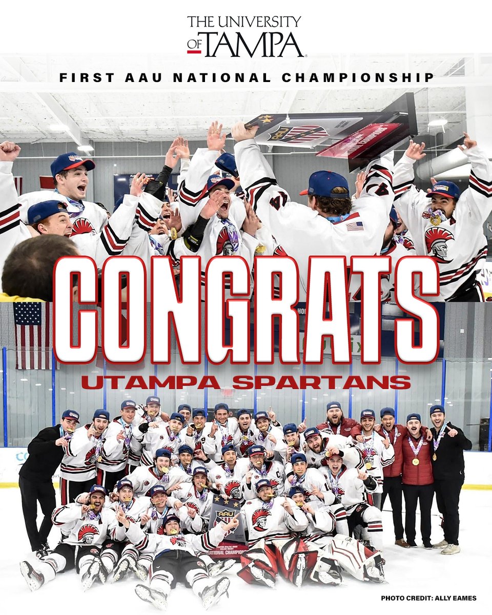 Congrats <a href="/UTampaHockey/">UTampa Hockey</a> on your first National Championship 🏆