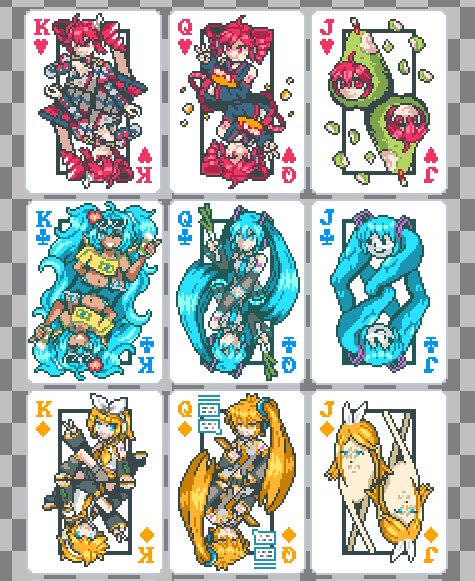 All that remains is to make the spades 🃏♠️
#pixelart #VOCALOID