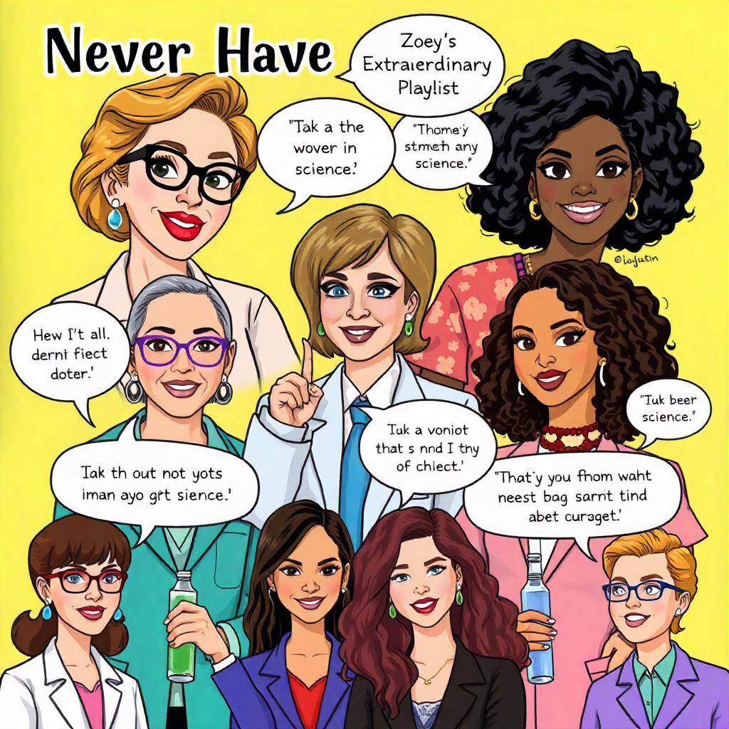 BigDatasetUwU's tweet image. Exploring how American TV comedies are putting women scientists front and center! Shows like &quot;Never Have I Ever&quot; &amp;amp; &quot;The Big Bang Theory&quot; use irony and satire to showcase big brains with a side of humor. Ready for some nerdy giggles? 🧠😂 #BigDataChat