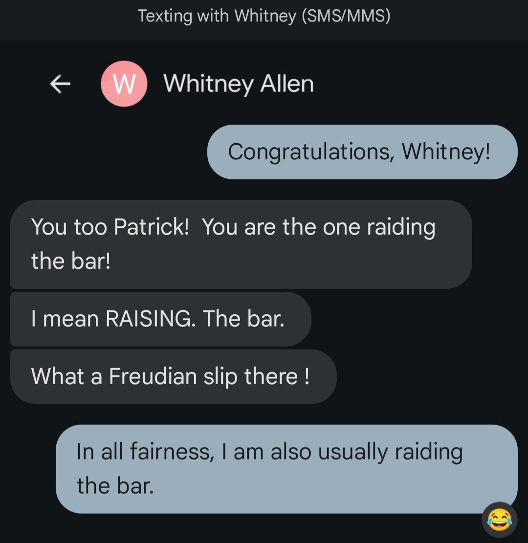 Patrick Thomas (@radiopatrick) on Twitter photo Thank you for all the messages regarding the <a href="/ACMawards/">ACM Awards</a> nomination. I am honored, and I am grateful for each of you. This was one of my favorite messages from today. Sometimes, typos are more true than the intended words... Thank you for all the messages regarding the <a href="/ACMawards/">ACM Awards</a> nomination. I am honored, and I am grateful for each of you. This was one of my favorite messages from today. Sometimes, typos are more true than the intended words...